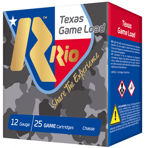 Rio Texas Game Load 12 Ga, 2.75", 1 1/4 oz, 7.5 Shot, 25rd Box - Ammo | The Gun Shop