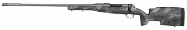 Weatherby Mark V Accumark Pro 30-378 Weatherby Mag, 26" Carbon Fiber, Gray Sponge Patterns, Gray Cerakote, Left Hand, 3rd
