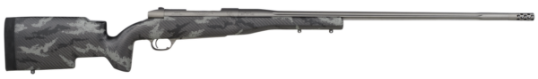 Weatherby Mark V Accumark Pro 30-378 Weatherby Mag, 26" Carbon Fiber, Gray Sponge Patterns, Gray Cerakote, Left Hand, 3rd