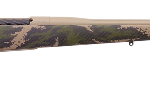 Weatherby Mark V Back Country 257 Weatherby Mag, 26" Barrel, Carbon Fiber Green & Tan Sponge Patterns, McMillan Tan Cerakote, 3rd