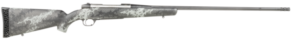 Weatherby Mark V Back Country Titanium 300 Weatherby Mag, 26" Barrel, Carbon Fiber Gray Sponge Patterns, Graphite Black Cerakote, Left Hand, 3rd