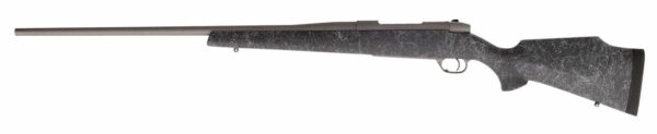 Weatherby Mark V Weathermark 30-378 Weatherby Mag, 26" Barrel, Tac Gray Cerakote, Black Gray Webbing, Fixed Monte Carlo Stock, 2rd