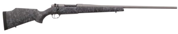 Weatherby Mark V Weathermark 6.5 Weatherby RPM, 24" Barrel, Tac Gray Cerakote, Black Gray Webbing, Monte Carlo Stock, 4rd