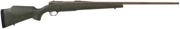 Weatherby Mark V Weathermark LT 300 Weatherby Mag, 26" Barrel, Flat Dark Earth Cerakote Green, Monte Carlo Stock, Left Hand, 3rd