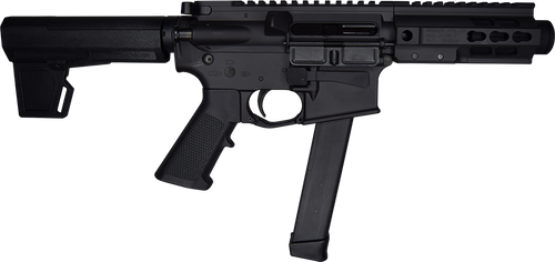Brigade Firearms BM-9 9mm 5.50" 33rd,Armor Black Cerakote KAK M2 Brace Stock Black Polymer Grip - Brigade | The Gun Shop