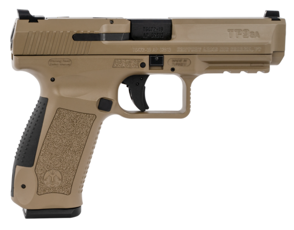 Canik TP9SA MOD 2 9mm, 4.46" Match Barrel, Flat Dark Earth, 2x18rd Mags