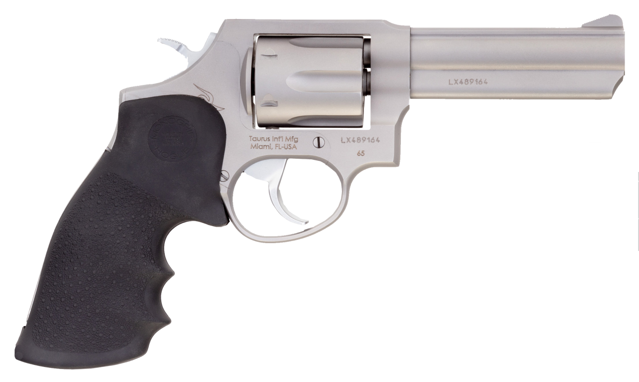 Taurus 65 357 Magnum 6rd 4" Matte Stainless Black Hogue Rubber Grip - Taurus | The Gun Shop