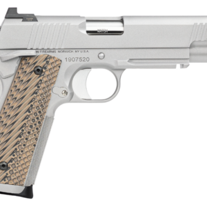 Dan Wesson Specialist 1911 Full Size, 45 ACP, 5" Barrel, Steel Frame, Black, G10 Grips, Rail, Ambidextrous Safety, Night Sights 8rd Mag