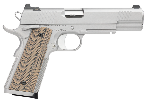 Dan Wesson Specialist 1911 9mm Luger 5" Barrel Black Stainless Steel Black/Brown G10 Grip 10rd Mag
