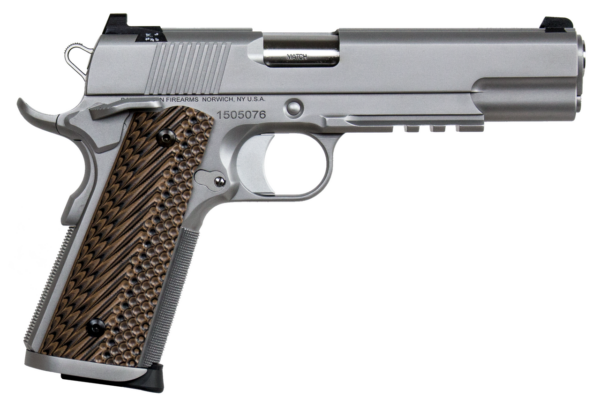 Dan Wesson Specialist 9mm Luger 5" Barrel Stainless Steel Black/Brown G10 Grip, 10rd Mag