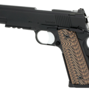 Dan Wesson Specialist Commander 1911 45 ACP 4.25", Black Stainless Steel Black/Brown G10 Grip, 8 rd