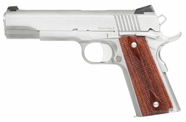 Dan Wesson Razorback RZ-10 10mm Auto 5" Barrel Stainless Steel Cocobolo Grip, 8rd Mag