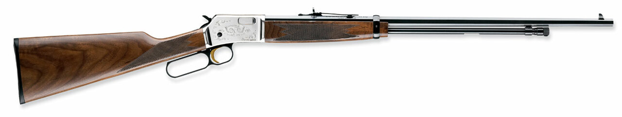 Browning BL-22 Grade II 22 Short,Long,LR, 24" Satin Black Walnut Satin Nickel, 15 rd