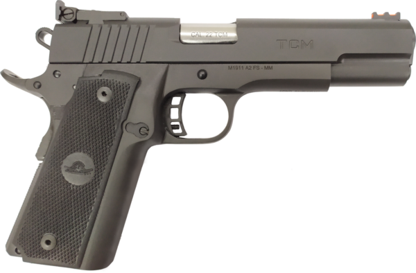 Rock Island TCM Standard FS 22TCM 1911, Full Size, 22TCM, 5" Barrel, Fiber Optic Front/Adj Rear Sight, 17Rd Mag