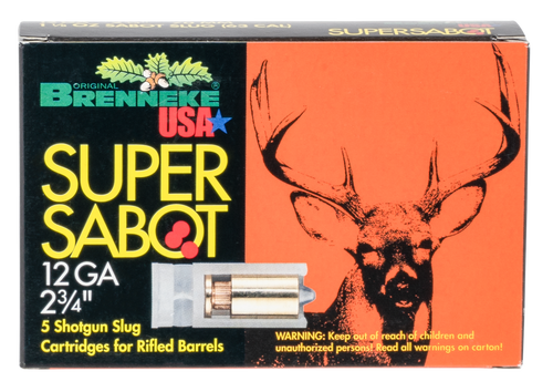 Brenneke Hunting 12 Ga, 2.75", 1 1/8 oz, Sabot Slug, 5Bx/50Cs - Ammo | The Gun Shop
