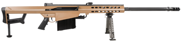 Barrett 82A1 416 Barrett, 29" Fluted Barrel, Coyote Finish, Carry Case, Monopod, 10rd