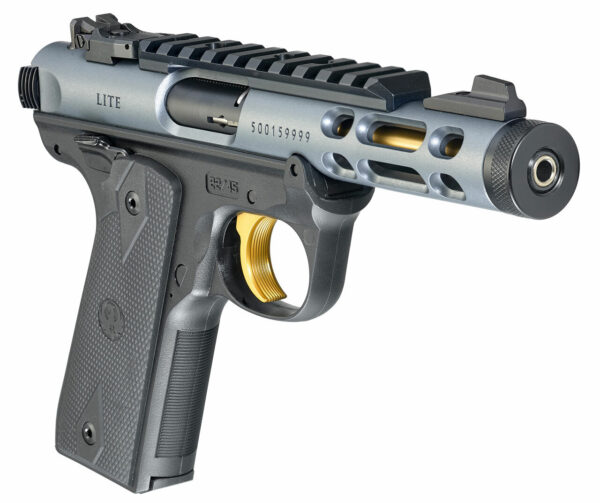Ruger Mark IV 22/45 Lite .22 LR, 4.4" Threaded Barrel, Diamond Gray, 10rd