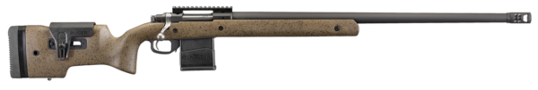 Ruger Hawkeye Long Range Target 308 Win, 26" Heavy Target Barrel, 5/8X24 Threads, Matte Black, Speckled Target Stock, 20 MOA Base, AI Style Mag, 10rd