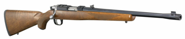 Ruger 77 44 Magnum, 18.5" Threaded Barrel, 11/16X24 Threads, Blued Finish, Walnut Stock, Adjustable Rear Sight, Bead Front Sight, 4rd
