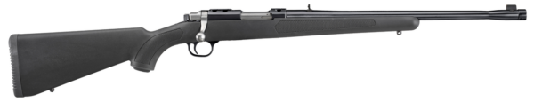 Ruger 77 44 Magnum, 18.5" Threaded Barrel, 11/16X24 Threads, Blued Finish, Adjustable Rear Sight, Bead Front Sight, 4rd