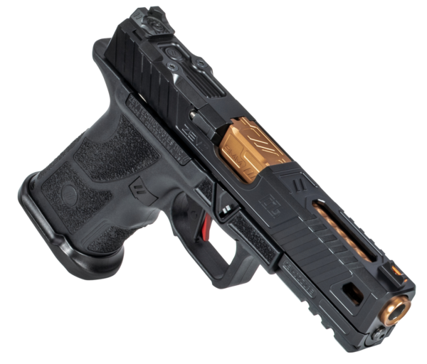 ZEV Technologies O.Z-9 Compact, Covert 9mm, 4.5" Bronze Barrel, Steel Frame, Polymer Grip, Black, 15rd