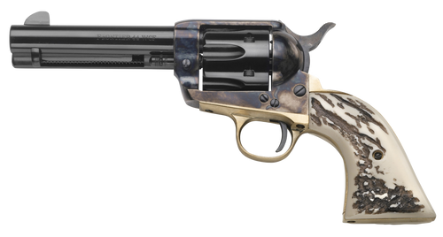 Taylors & Company 1873 357 Magnum, 4.75" Barrel, Color Case Hardened, Imitation Stag Grip, 6rd - Collector Guns | The Gun Shop