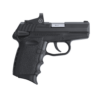 SCCY Industries CPX-1 RD 9mm 3.10" 10+1 Black Nitride Stainless Steel Slide Crimson Red Polymer Grip CTS-1500 Red Dot