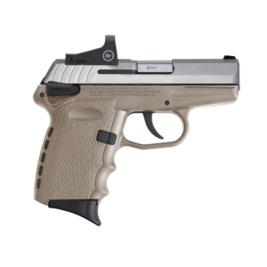 SCCY Industries CPX-1 RD DAO 9mm 3.10", Stainless Slide Flat Dark Earth Polymer Frame/Grip Crimson Trace CTS-1500, 10 rd