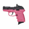 SCCY Industries CPX-2 RD 9mm 3.10" 10+1 Black Nitride Stainless Steel Slide Pink Polymer Grip NMS CTS-1500 Red Dot