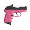 SCCY Industries CPX-2 RD 9mm 3.10" 10+1 Black Nitride Stainless Steel Slide Pink Polymer Grip NMS CTS-1500 Red Dot