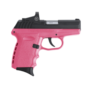 SCCY Industries CPX-2 RD 9mm 3.10" 10+1 Black Nitride Stainless Steel Slide Pink Polymer Grip NMS CTS-1500 Red Dot
