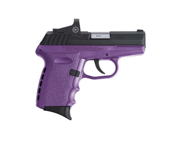 SCCY Industries CPX-2 RD 9mm, 3.10" Barrel, 10rd, Purple Frame, W/Crimson Trace Red Dot