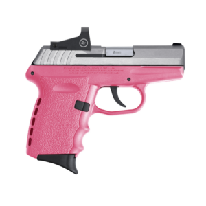 SCCY Industries CPX-2 RD 9mm 3.10" 10+1 Stainless Steel Slide Pink Polymer Grip NMS CTS-1500 Red Dot