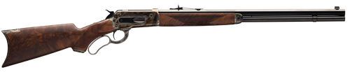 Winchester Model 1886 Deluxe 45-90 Winchester, 24" Barrel, Case Hardened, Satin Walnut, 8rd - Firearm | The Gun Shop