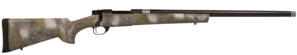 Howa 1500, Bolt Action Rifle, 6.5 Creedmoor, 24" Threaded Barrel, Hogue Carbon Fiber Kratos Camo Stock, Manual Safety