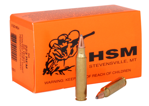 HSM Varmint Hunting 223 Remington, 55gr, Soft Point, 50rd Box - Ammo | The Gun Shop
