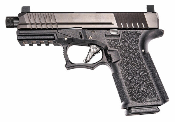 Polymer80 PFC9 Compact 9mm 4.02", NS Black Aggressive Textured Black Polymer Grip, 15 rd