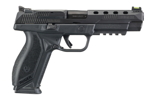 Ruger American Competition, 9mm, 5" Barrel, 2x17rd Mags, Fiber Optic Sight