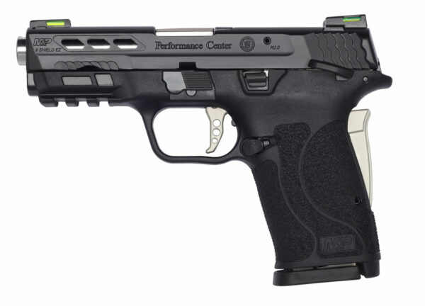 Smith & Wesson Performance Center Shield EZ, 9mm, 3.8" Ported Barrel, Hi-Viz Litewave H3 Tritium/Lightpipe Sights