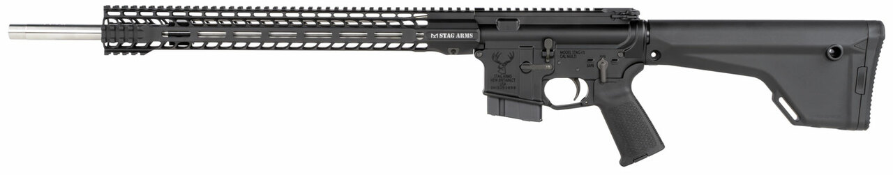 Stag Arms Stag 15 Super Varminter 6.8mm Remington SPC II 20.77", Black Hard Coat Anodized Fixed Magpul Stock, 10 rd