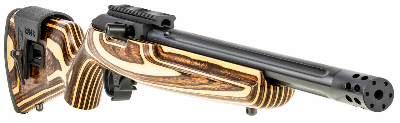 Ruger 10/22 Carbine 22 LR, 16.12" Barrel, Adjustable Comb Stock, Brown