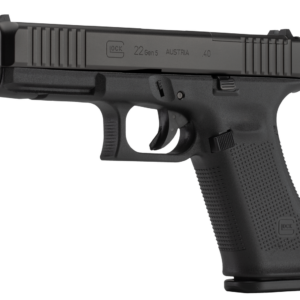Glock 22 Gen5 M.O.S. Full Size 40S&W, 4.49" Marksman Barrel, Matte, Ambi Slide Stop Lever, Flared Well, nDLC Slide and Barrel, No Grooves, 3x15rd Mags