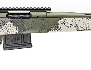 Springfield Model 2020 Waypoint 308 Win, 20" Fluted Stainless Barrel, SA Radial Brake, Green, Mil-Spec Green Cerakote, Evergreen Camo Adj Carbon Fiber Stock M-LOK, TriggerTech Adj Trigger, AICS 5rd Mag