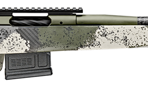 Springfield Model 2020 Waypoint 308 Win, 20" Carbon Fiber Barrel, SA Radial Brake, Green, Mil-Spec Green Cerakote, Evergreen Camo Adj Carbon Fiber Stock M-LOK, TriggerTech Adj Trigger, AICS 5rd Mag
