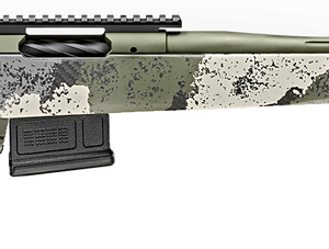 Springfield Model 2020 Waypoint 6MM Creedmoor, 20" Fluted Stainless Barrel, SA Radial Brake, Green, Mil-Spec Green Cerakote, Evergreen Camo Carbon Fiber Stock M-LOK, TriggerTech Adj Trigger, AICS 5rd Mag