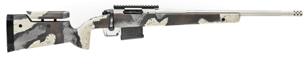 Springfield Model 2020 Waypoint 6MM Creedmoor, 20" Fluted Stainless Barrel, SA Radial Brake, Tan, Desert Verde Cerakote, Ridgeline Camo Adj Carbon Fiber Stock M-LOK, TriggerTech Adj Trigger, AICS 5rd Mag