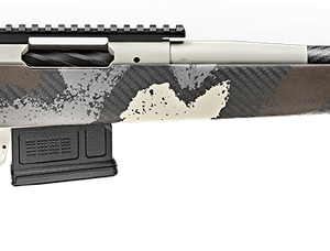 Springfield Model 2020 Waypoint 6MM Creedmoor, 20" Carbon Fiber Barrel, SA Radial Brake, Tan, Desert Verde Cerakote, Ridgeline Camo Adj Carbon Fiber Stock M-LOK, TriggerTech Adj Trigger, AICS 5rd Mag