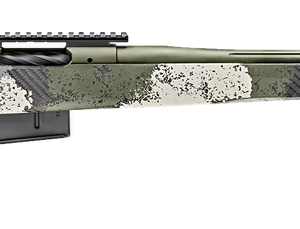 Springfield Model 2020 Waypoint 6.5 PRC, 24" Fluted Stainless Barrel, SA Radial Brake, Green, Mil-Spec Green Cerakote, Evergreen Camo Adj Carbon Fiber Stock M-LOK, TriggerTech Adj Trigger, AICS 3rd Mag