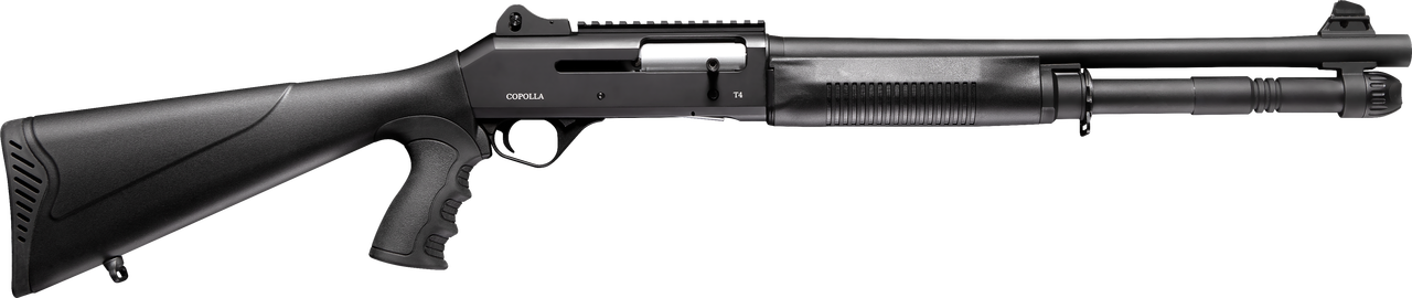 Four Peaks, Copolla T4, Semi-automatic, 12 Gauge, 18.5" Barrel, Black, Pistol Grip, 5Rd
