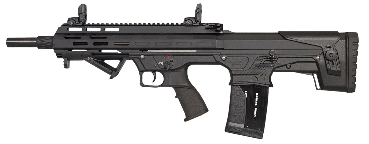 Landor Arms Bullpup 12 Ga 3", 18.5" Barrel, Black, Fixed Bullpup Stock, Flip Sights